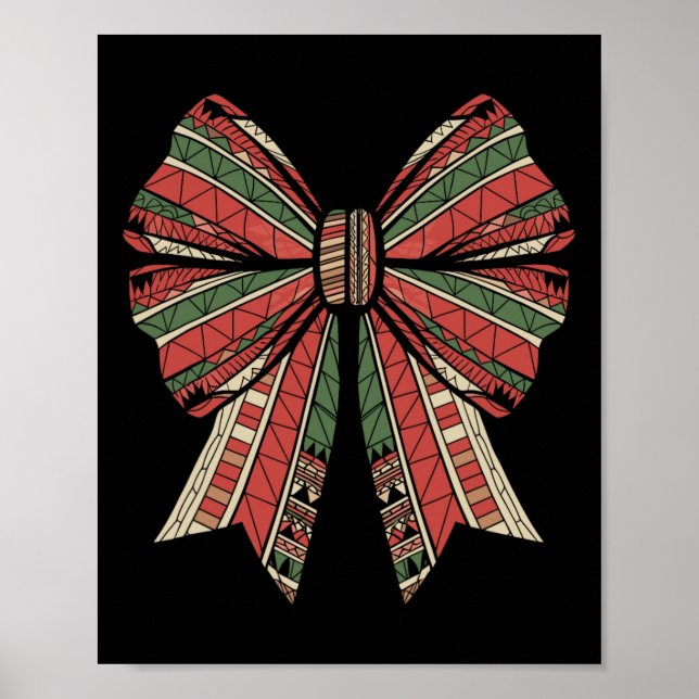 Coquette Black History Month African American Bow Poster (Framsidan)