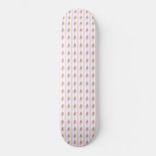 Coquette Blommig Skateboarddäck Mini Skateboard Bräda 18,5 Cm