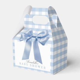 Coquette Blue Bow Ribbon Boy Shower Presentaskar