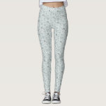 Coquette Blue Bows Hand plockade Mönster Leggings<br><div class="desc">Coquette- och vismbalar med hand plockade som illustration av blå bögar och hjärtan.</div>