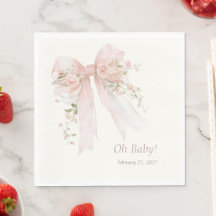 Coquette Blush Bow "Oh Baby" Barnrumsfest
