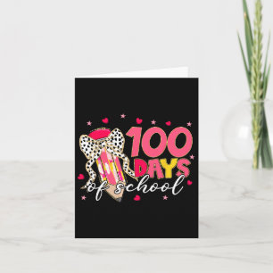 Coquette Bow 100 dagar med skolblyertbarn Kort
