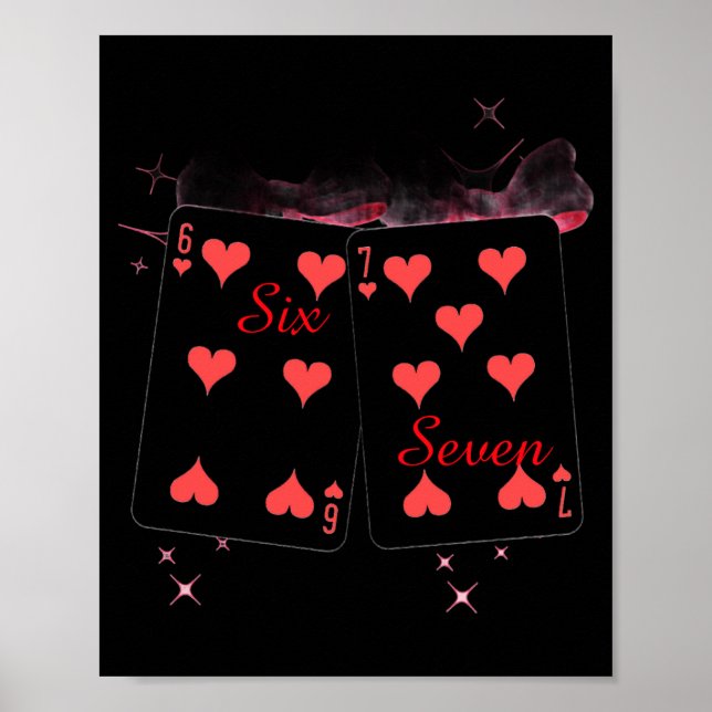 Coquette Bow 67 Six Seven Nk Valentines Day  Poster (Framsidan)