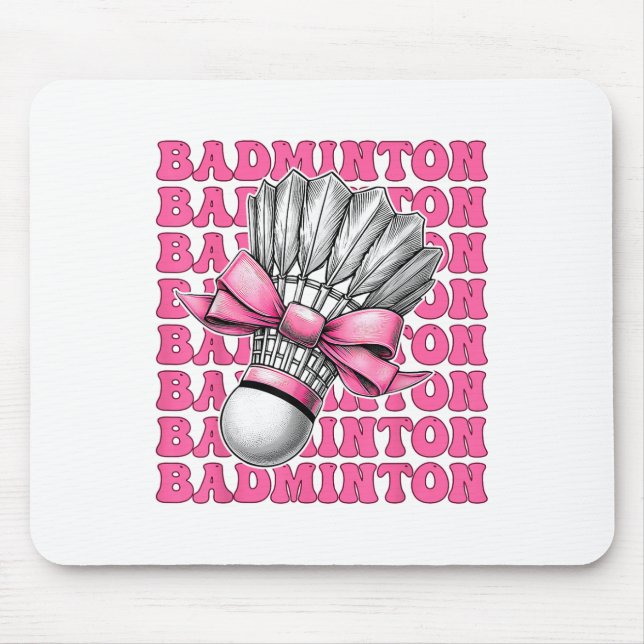 Coquette Bow Badminton Player Shuttle Girl Mamma P Musmatta (Framsidan)