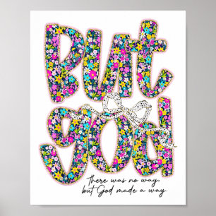 Coquette Bow Bible Jesus Religiösa Christian Flora Poster