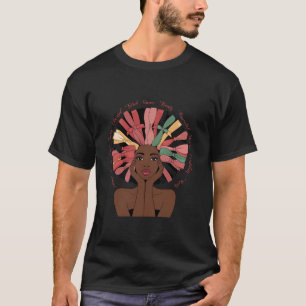 Coquette Bow Black Historie - månad för afrikansk T Shirt