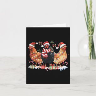 Coquette Bow Chicken jul Hat Ljus Farm Ani Kort