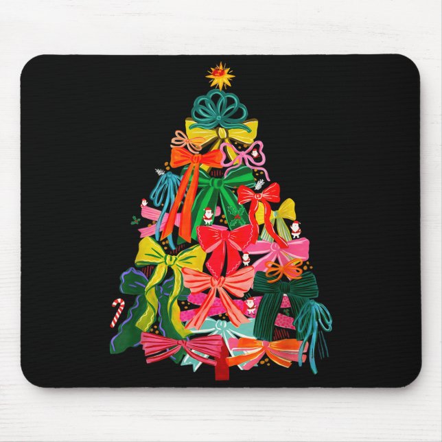 Coquette Bow Christmas Tree Preppy Christmas Girly Musmatta (Framsidan)