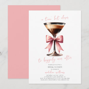 Coquette Bow Espresso Martini Möhippa Inbjudningar