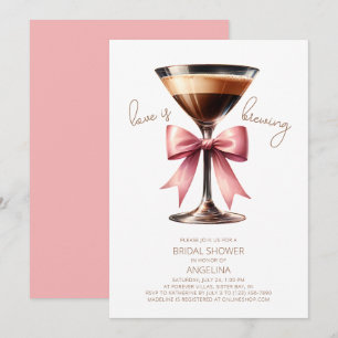Coquette Bow Espresso Martini Möhippa Inbjudningar