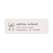 Coquette Bow Examen Adressetiketter