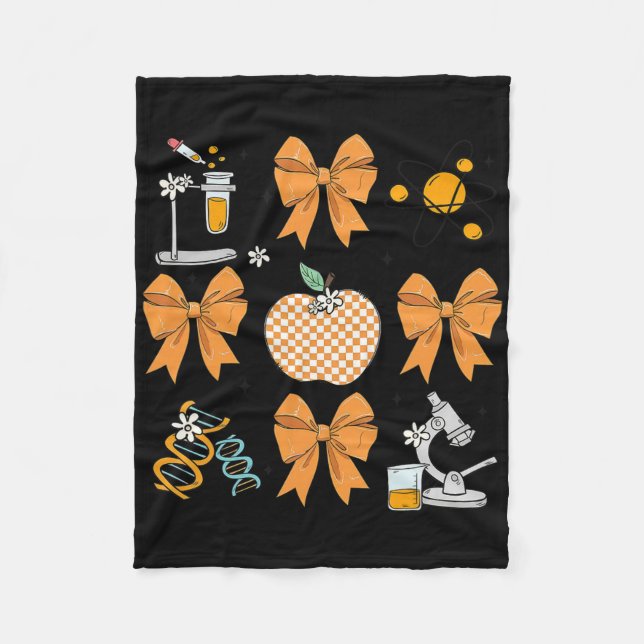 Coquette Bow Fall Science Teacher Stem Teacher Tha Fleecefilt (Framsidan)