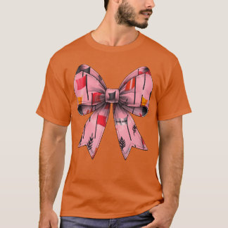 Coquette Bow Färg Garden Marscherande Band Mönster T Shirt