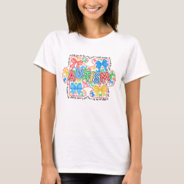 Coquette Bow för kvinnors autism T Shirt