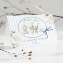 Coquette Bow French vintage carriage Baby Shower Tack Kort