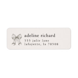 Coquette Bow Graduation Address Labels Returadress Etikett