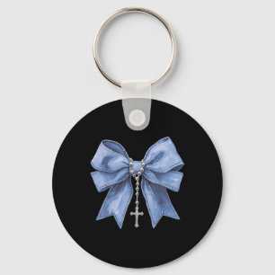 Coquette Bow Halsband Jesus Kors Kristna Religiöst Nyckelring