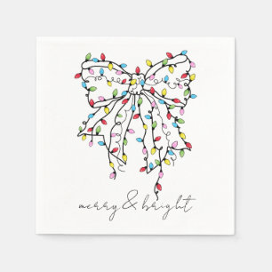 Coquette Bow-julen i Ljus Party Pappersservett