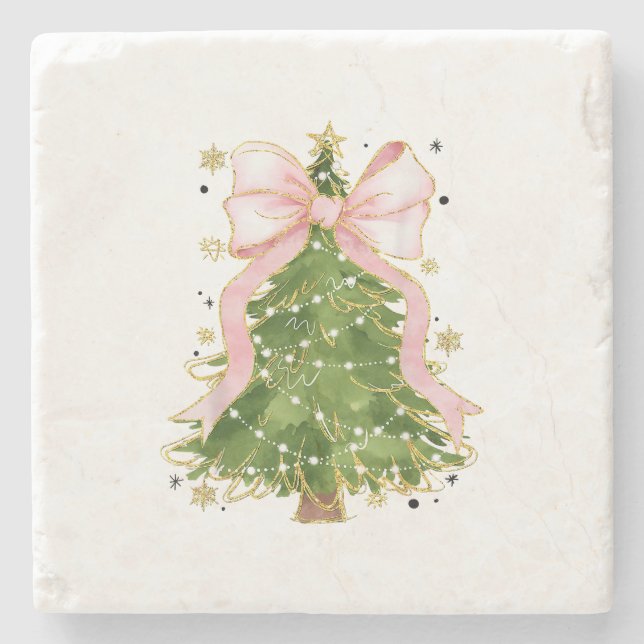 Coquette Bow Julgran Helgdag Girly Outfit W Stenunderlägg (Framsidan)