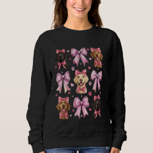 Coquette Bow Labrador Retriever Hund Lab Mamma Ros T Shirt