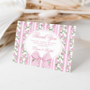 Coquette Bow Love Shack Baby Shower-fest Tack Kort