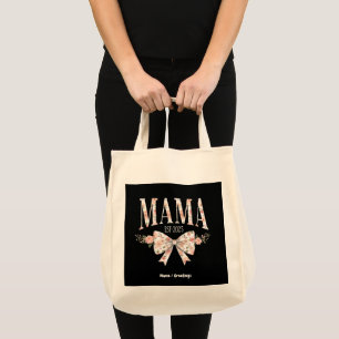 Coquette Bow Mamma Est 2025 Lycklig Mors dag Tygkasse