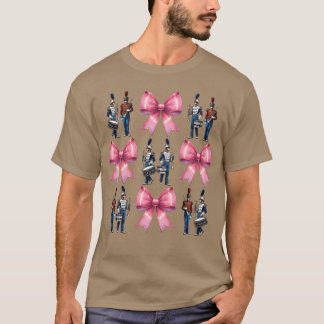 Coquette Bow Marscherande Musiker Flicka flicka T Shirt