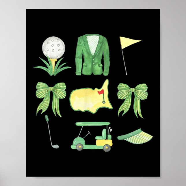 Coquette Bow Masters Golf Tournament Graphic for W Poster (Framsidan)