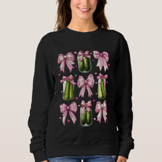 Coquette Bow Pickle Cucumber Dill Girl Mamma Rosa T Shirt