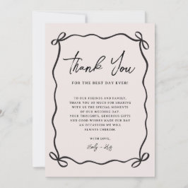 Coquette Bow Pink Wedding Photo Tack Kort