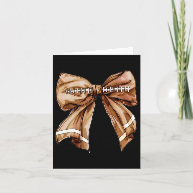 Coquette Bow Pumpa Amerikansk Fot Thanksgiving Kort (Framsida)