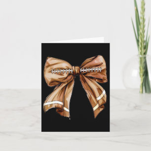 Coquette Bow Pumpa Amerikansk Fot Thanksgiving Kort