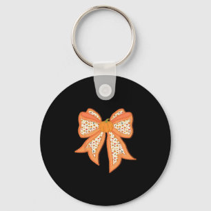 Coquette Bow Pumpa Thanksgiving Höst Fall Y'al Nyckelring