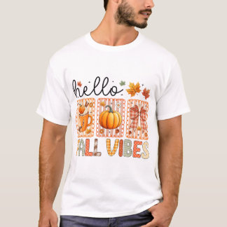 Coquette Bow Pumpkin Season Thanksgiving Hej T Shirt