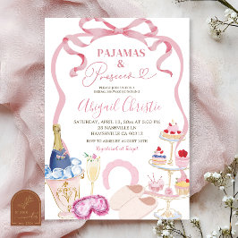 Coquette Bow Pyjamas och Processo Bröllopsfest Inbjudningar