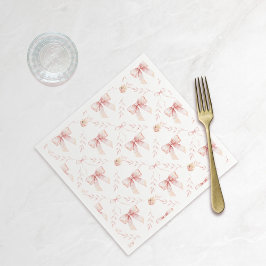 Coquette bow Shower Pappersservett
