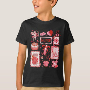 Coquette Bow Stetoskop Valentine Rn Pct Cna Sjuksk T Shirt