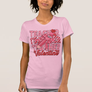 Coquette Bow Teacher Valentine T Shirt