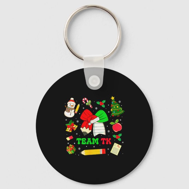 Coquette Bow Team Tk Christmas Transitional Kinder Nyckelring (Framsida)