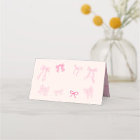 Coquette Bow Temaparty Food Label