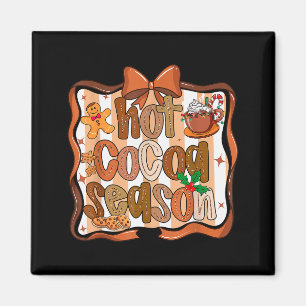 Coquette Bow Varm Choklad Säsong Pepparkakor Jul Magnet