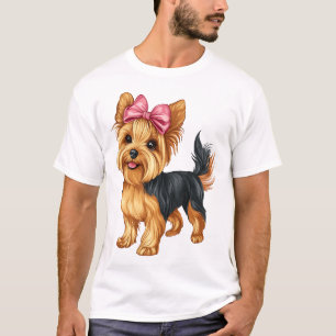 Coquette Bow Yorkshire Terrier Hund Yorkie Mamma F T Shirt