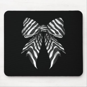 Coquette Bow Zebra Skin Mönster Cute Halloween Cos Musmatta