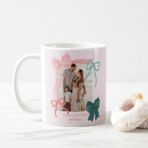 Coquette Bows 2 Photos Rosa Helgdag jul Kaffemugg