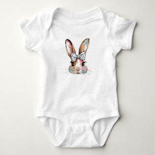 Coquette Bunny Bow Påsk Bodysuits & One-Pieces T Shirt