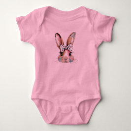 Coquette Bunny Bow Påsk Bodysuits & One-Pieces T Shirt