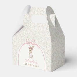 Coquette Bunny Rabbit Girl Birthday Favor Box Presentaskar
