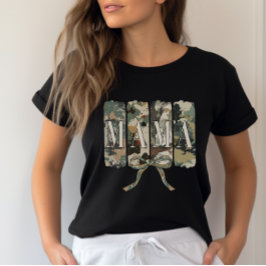 Coquette Camouflage Mamma Mors dag T Shirt
