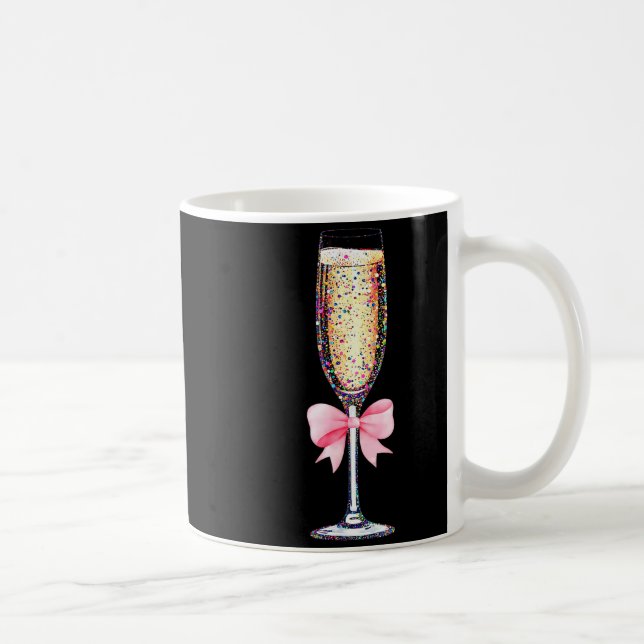 Coquette Champagne Gl Happy New Year 2026 Party Wo Kaffemugg (Höger)