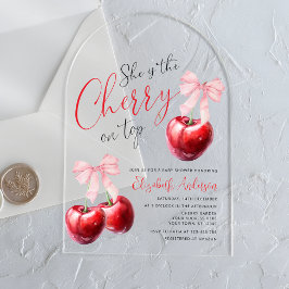Coquette Cherry på Top Baby Shower